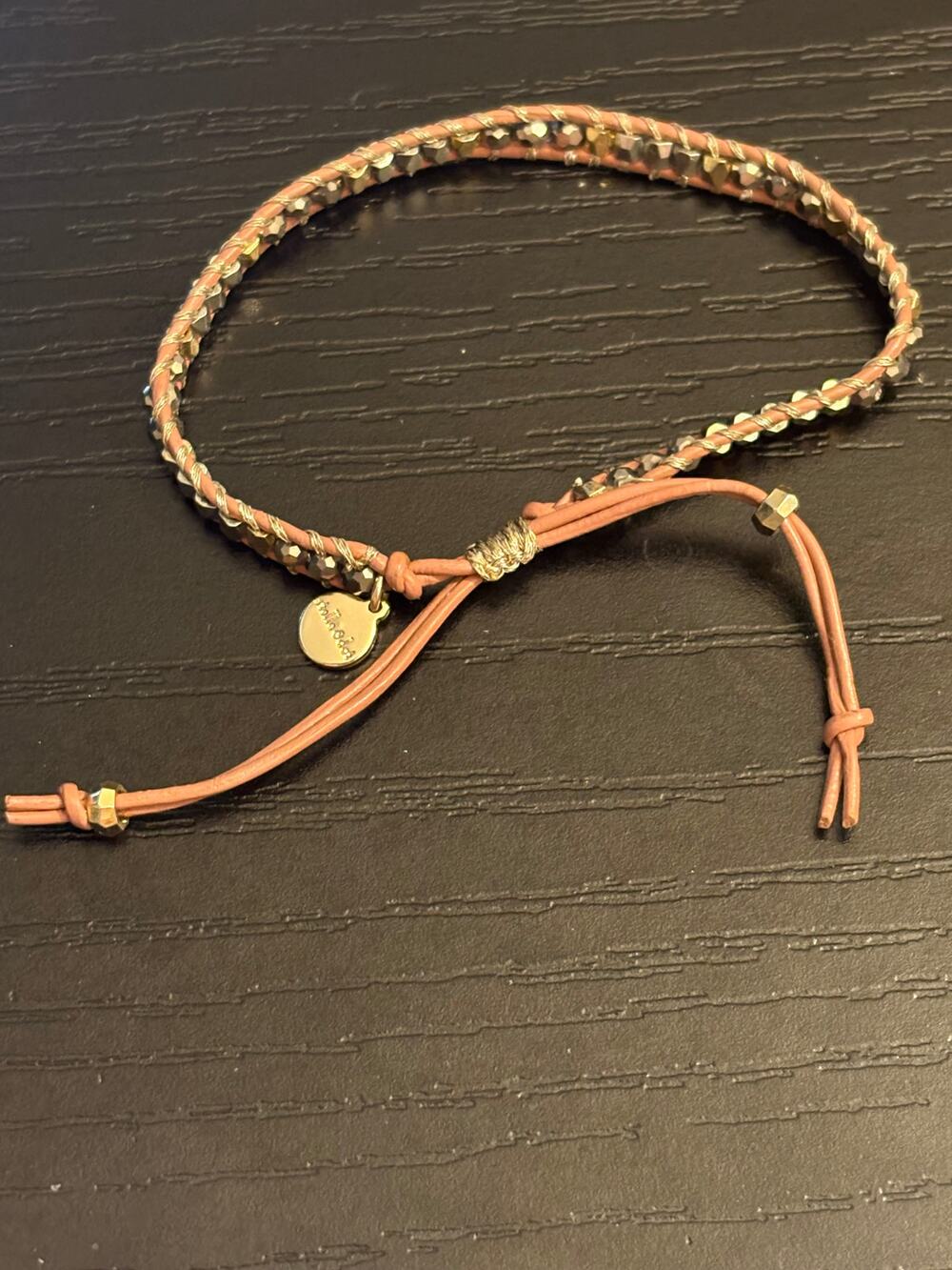Stella & Dot Adjustable Beaded Slider Bracelet